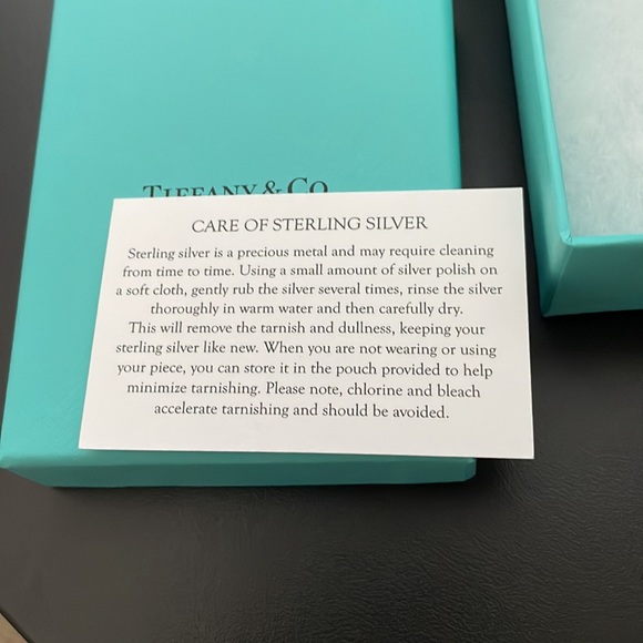 Tiffany & Co shopping bag with box, pouch and silver care card - Picture 4 of 8